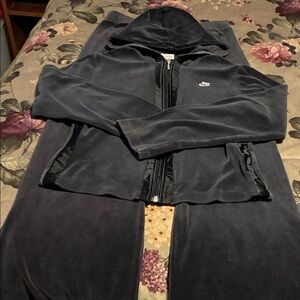 Nike Dark Velour Hoodie Set